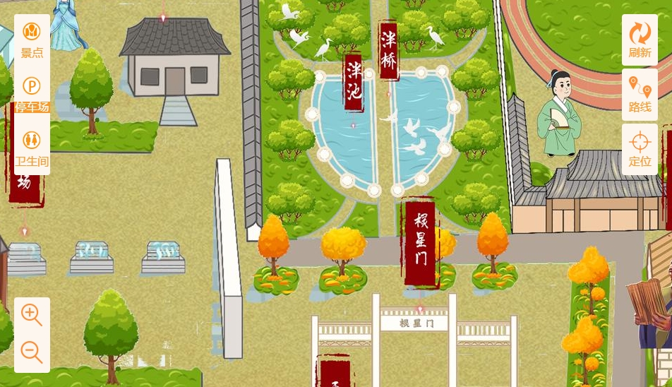 襄城手绘地图景区语音讲解导览系统：智慧景区建设的基石